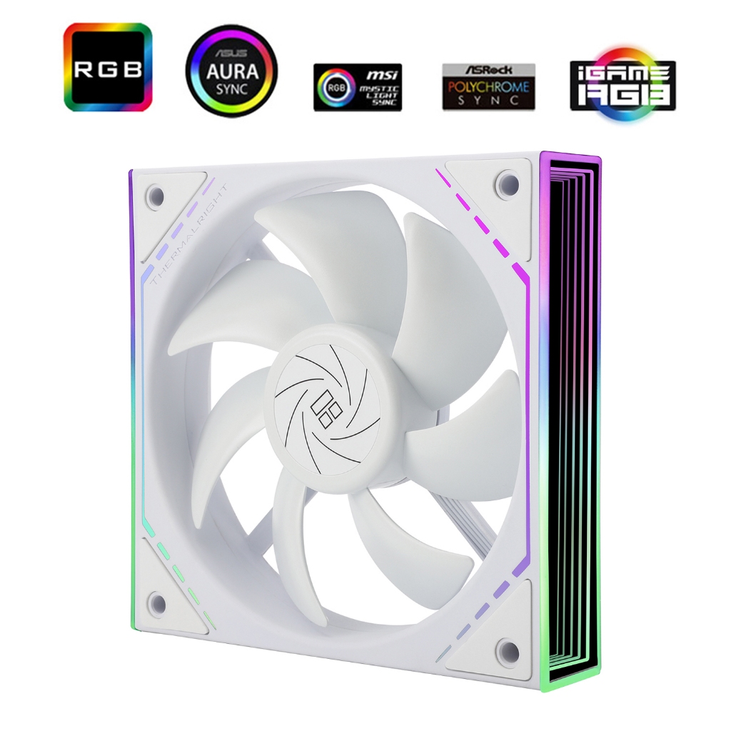 Fan Casing PC Komputer | Thermalright Thermal Right TL-M12W M-12 ARGB RGB | 4 PIN PWM | Fan Case | 1