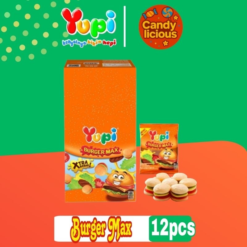 

Permen Yupi Burger Max Display Box isi 12pcs