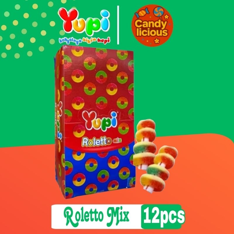 

Permen Yupi Roletto Mix Display Box isi 12pcs