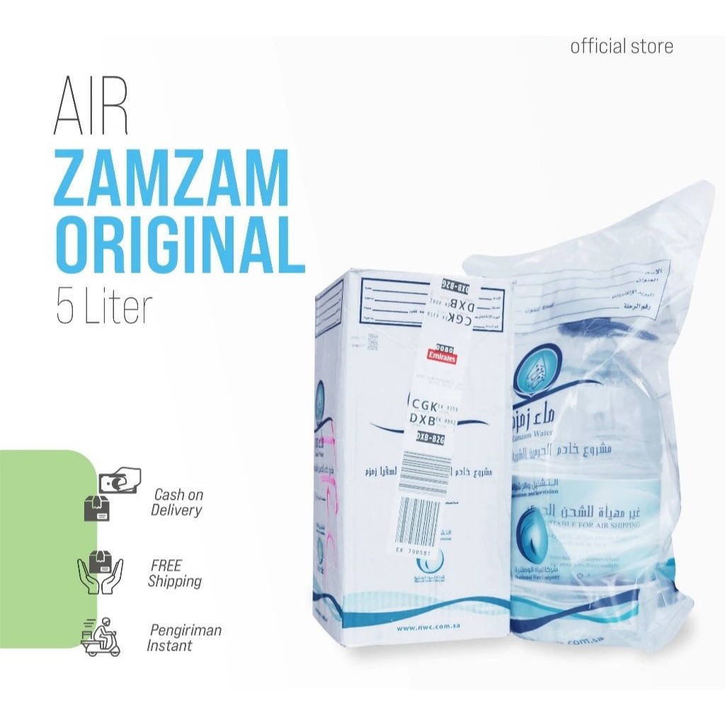 

Air Zam Zam Asli 100% 5 Liter Asli Saudi