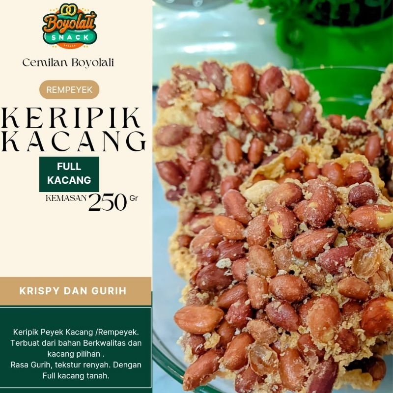 

peyek kacang tanah / Rempeyek kacang asli Boyolali