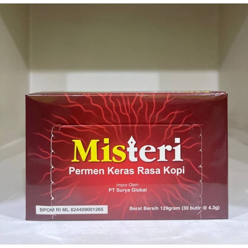 

Permen Misteri Candy 1Box 30pcs Permen Kopi Dengan Ginseng Asli BPOM