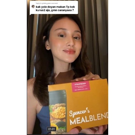 

Spencer's Mealblend Rasa Stroberi Minuman Serbuk Multigrain Strawberry Langsing Sehat Alami Halal