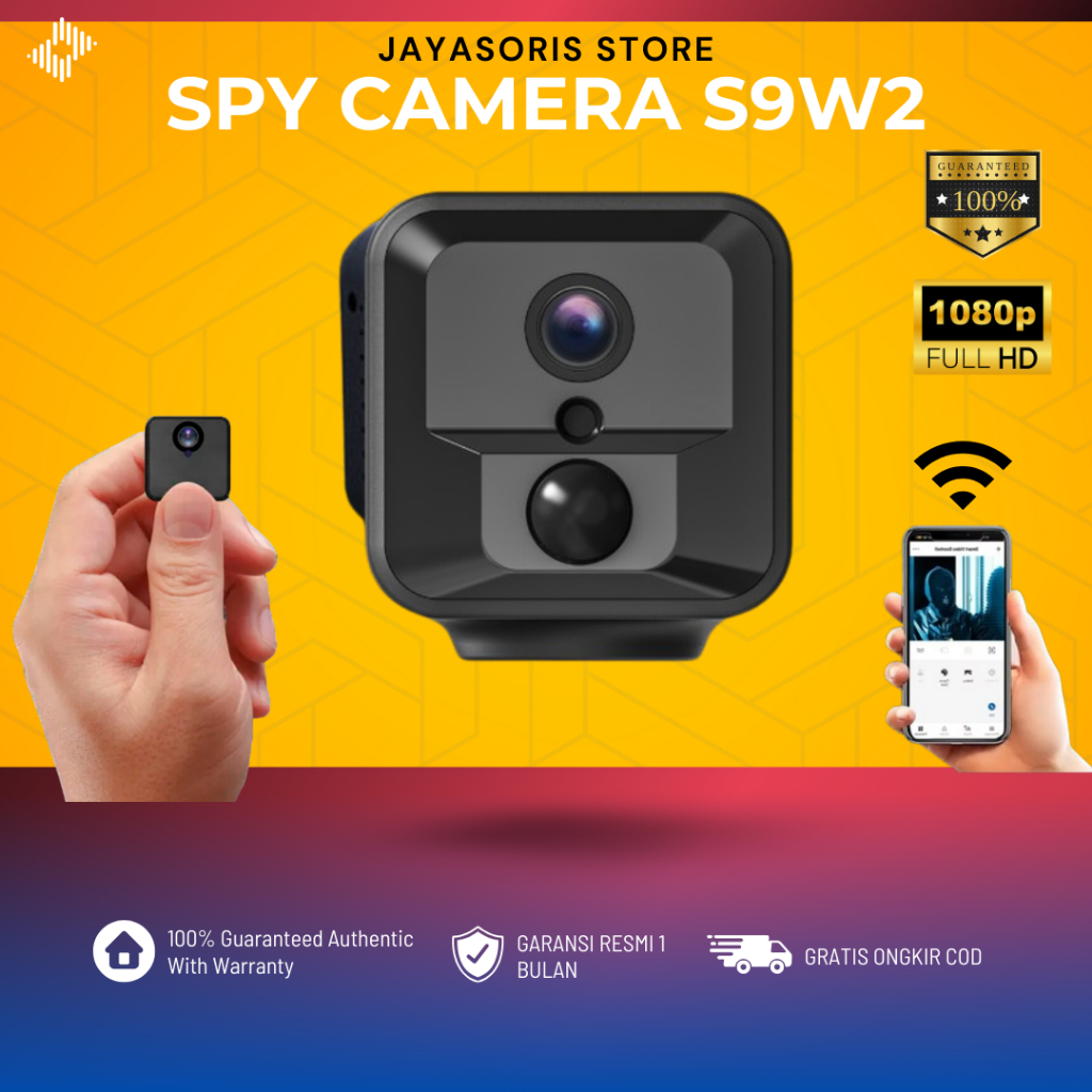 KAMERA PENGINTAI MINI KECIL WIFI TANPA KABEL JARAK JAUH CCTV MINI TERSEMBUNYI SPY CAM HIDDEN CAMERA 