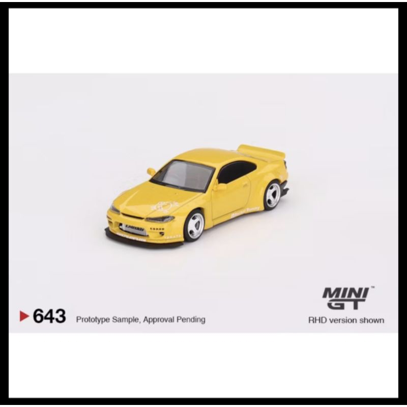 MiniGt S15 Rocket Bunny Yellow