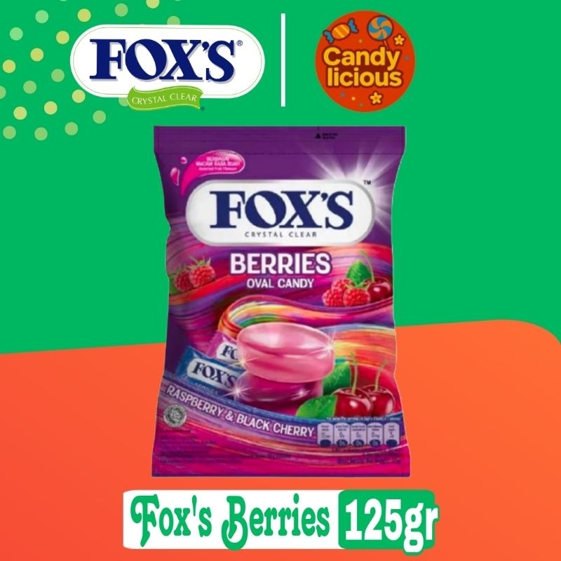 

Permen Fox's Oval Candy Berries Bag 125gr
