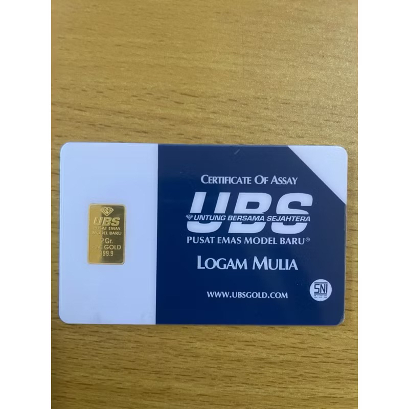 DIJUAL UBS LOGAM MULIA 2 GRAM