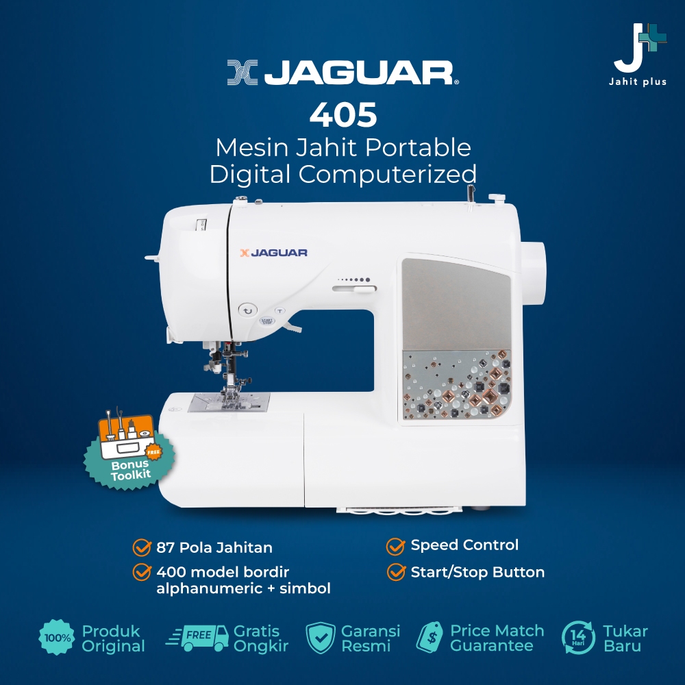 Mesin Jahit JAGUAR 405 / DQS405 + Meja Tambahan (Digital Computerised)