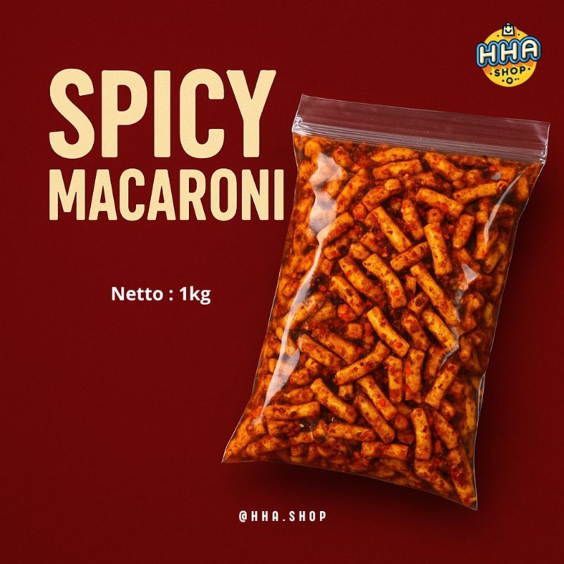 

Makaroni pedas daun jeruk 1kg | SPICY MACARONI