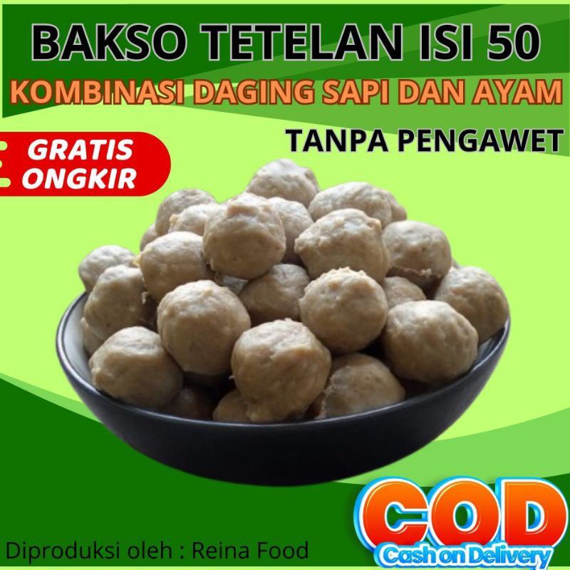 

bakso sapi super isi 50 premium kombinasi ayam tanpa pengawet