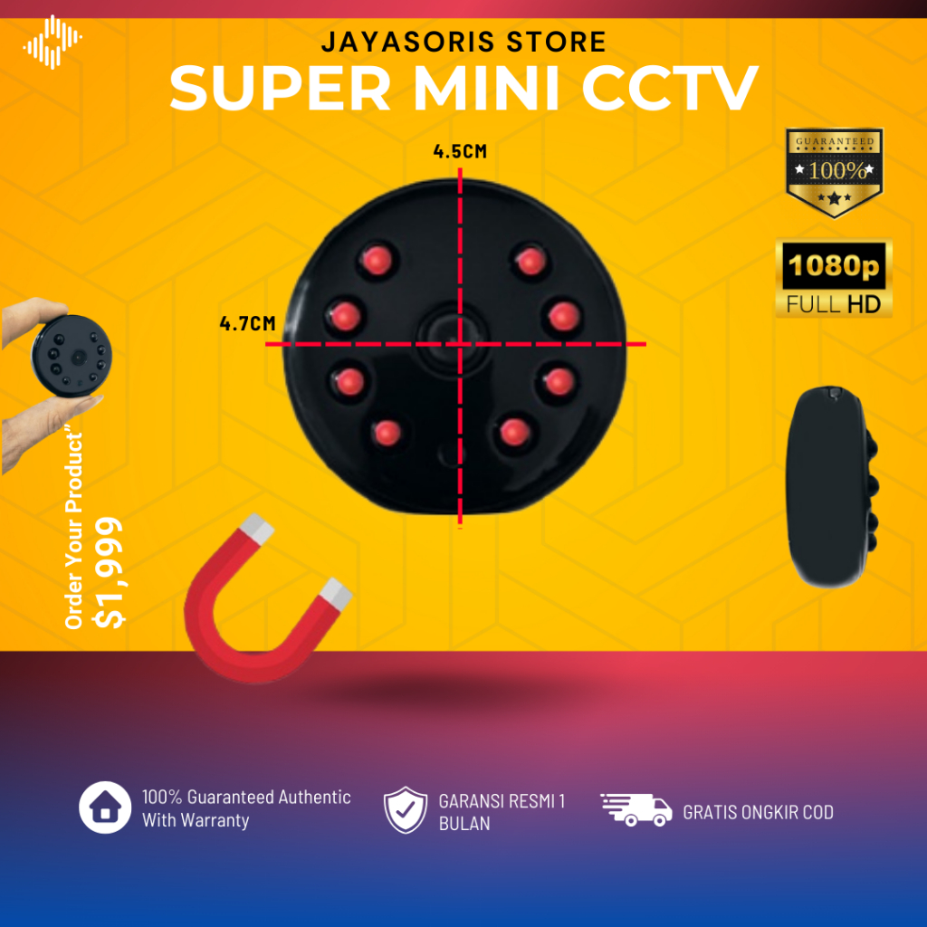 KAMERA KECIL CCTV MINI TERSEMBUNYI TANPA KABEL SPY CAM PENGINTAI BENTUK PENYAMARAN HIDDEN CAMERA KAM