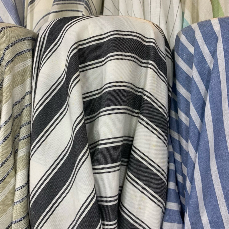 Kain cotton linen - Bahan Kain katun linen premium - Kain linen motif  - Kain katun motif - Kain kat