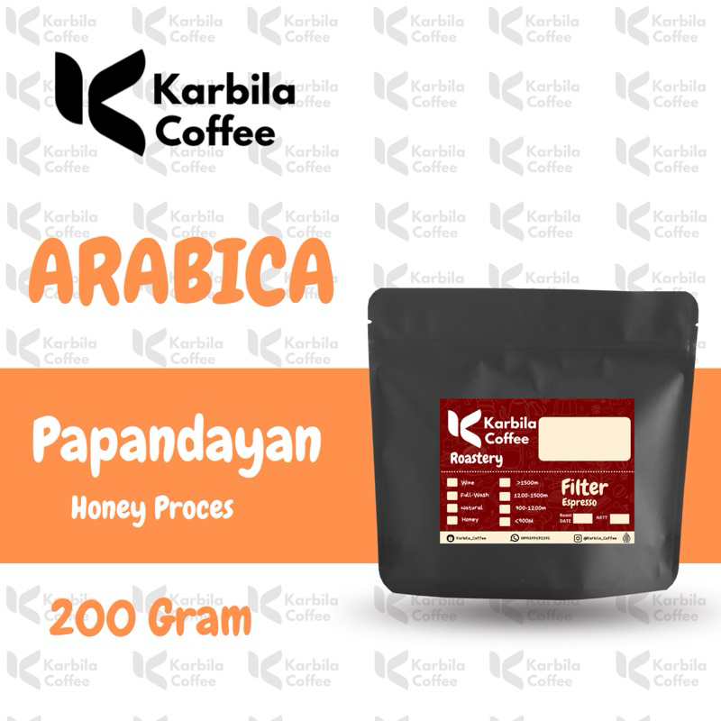 

KOPI ARABIKA 100% GARUT PAPANDAYAN Honey (biji/bubuk) SPECIALTY 100 / 200GR