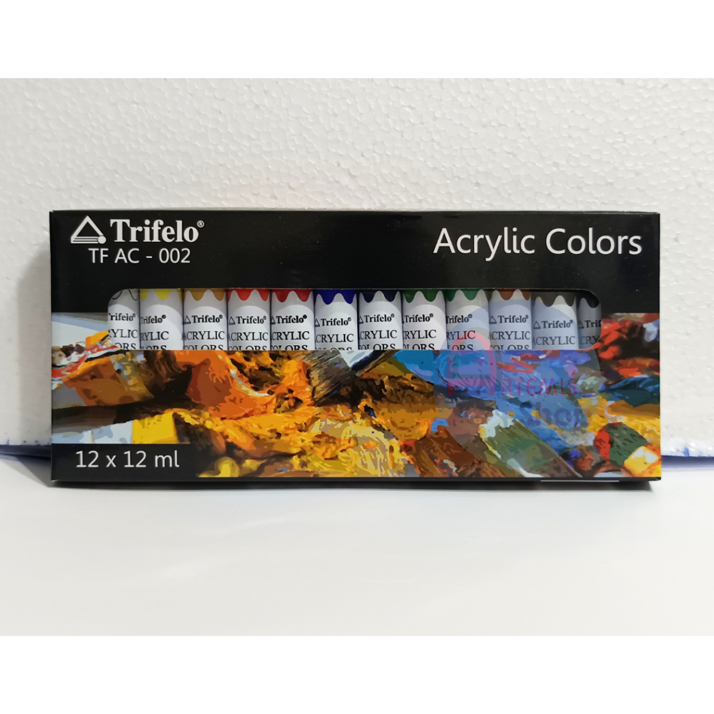 

Acrylic Colors / Cat Akrilik Colours TRIFELO 12 Warna TF AC-002 12 ml