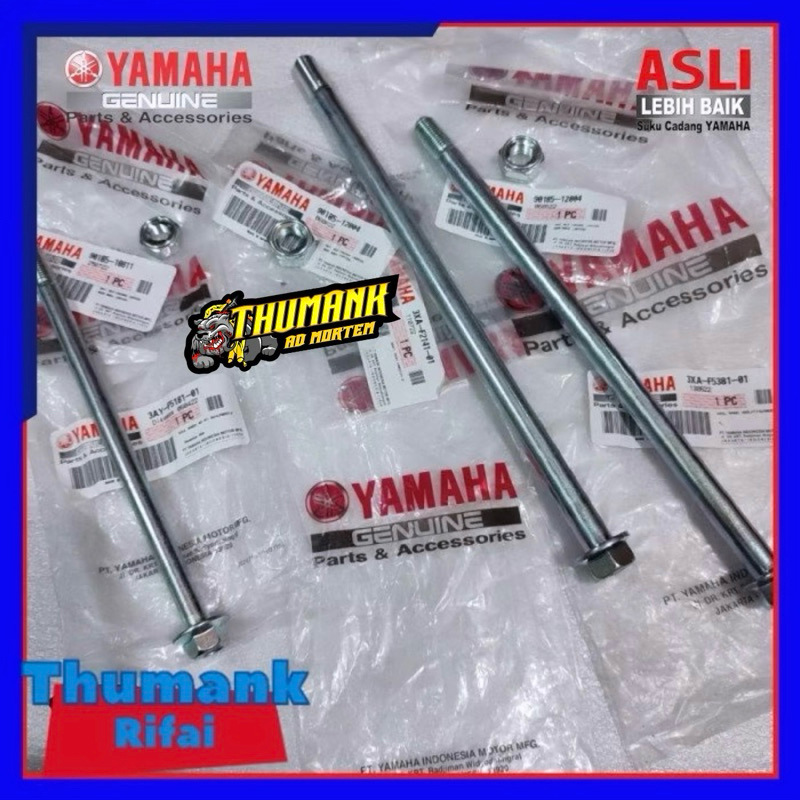 As Mur 3 Set Roda Depan Belakang Dan As Arm Set Yamaha F1Zr Fizr Origi - set as mur baut