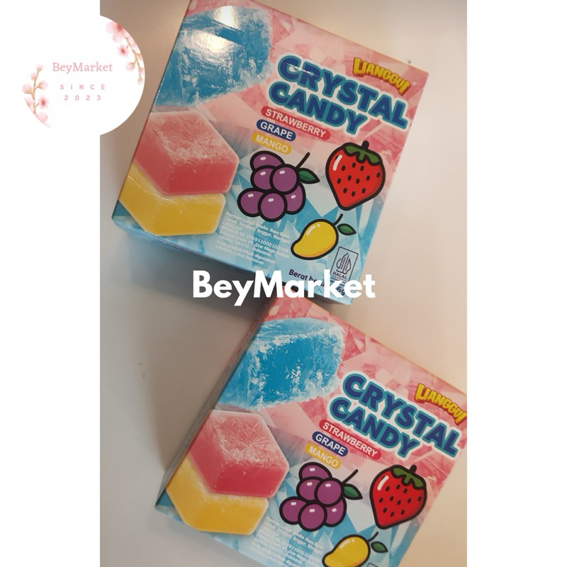 

Lianggui Candy Crystal Candy Strawberry Grape Mango | Permen Aneka Rasa Buah