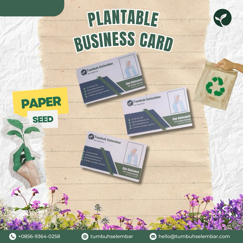 

Plantable Business Card | Tumbuh Selembar