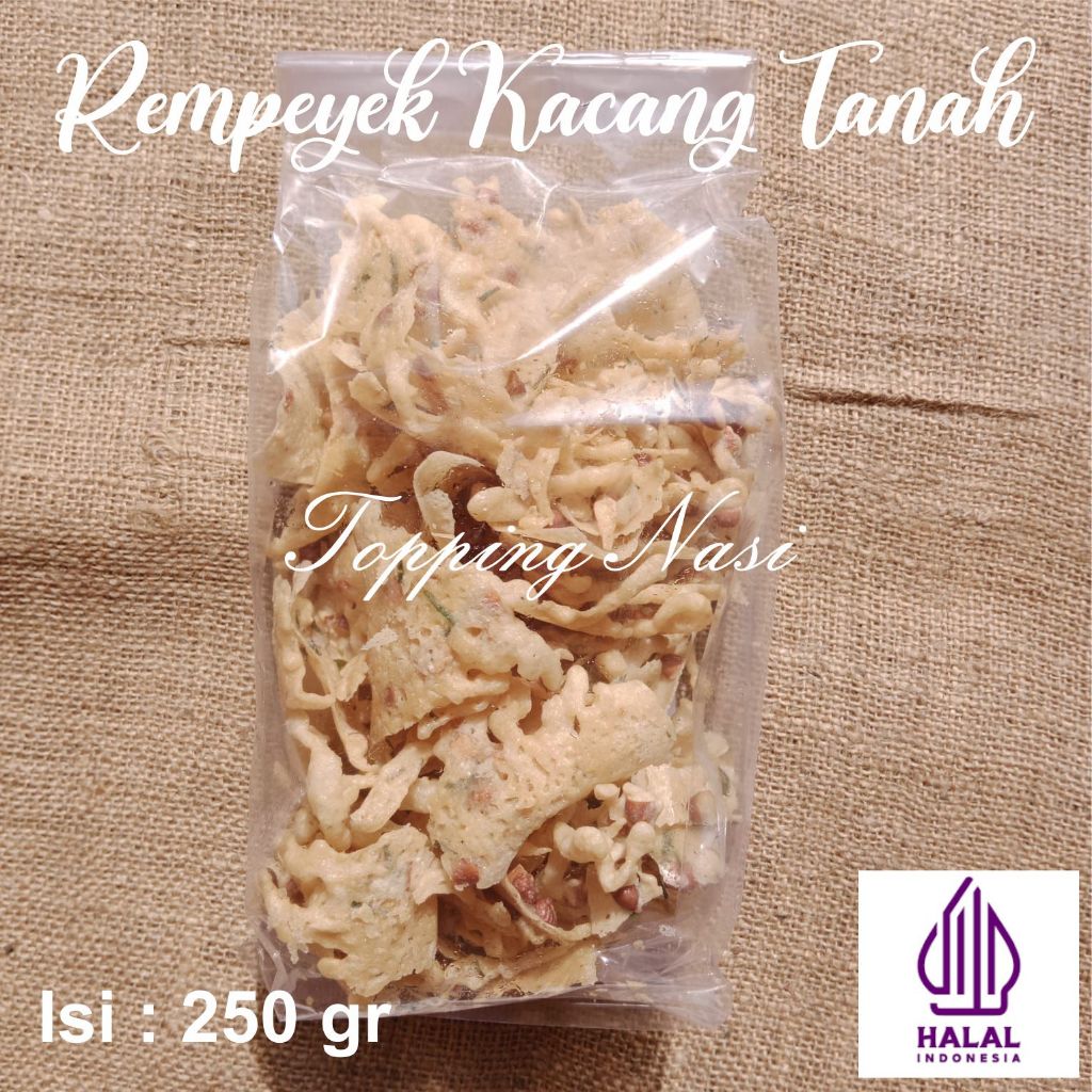 

Rempeyek Kacang Tanah Isi 250g Daun Jeruk Gorengan Peyek Original Cemilan Asli Bandung Topping Nasi