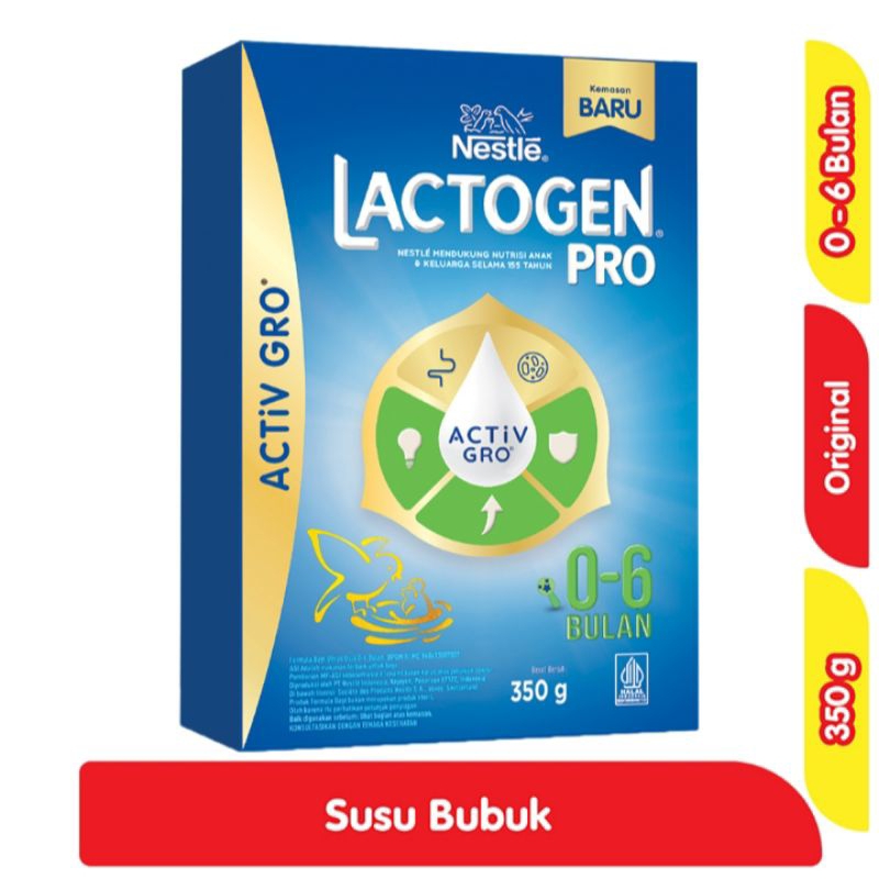 Lactogen Pro 1 2 Happynutri Susu Bubuk Formula Bayi 0-6 6-12 Bulan 350gram