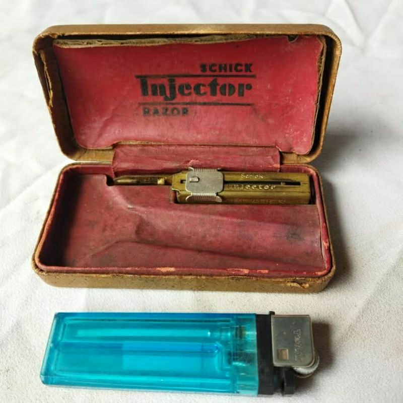 Pajangan Vintage Schick Injector Razor Kuningan