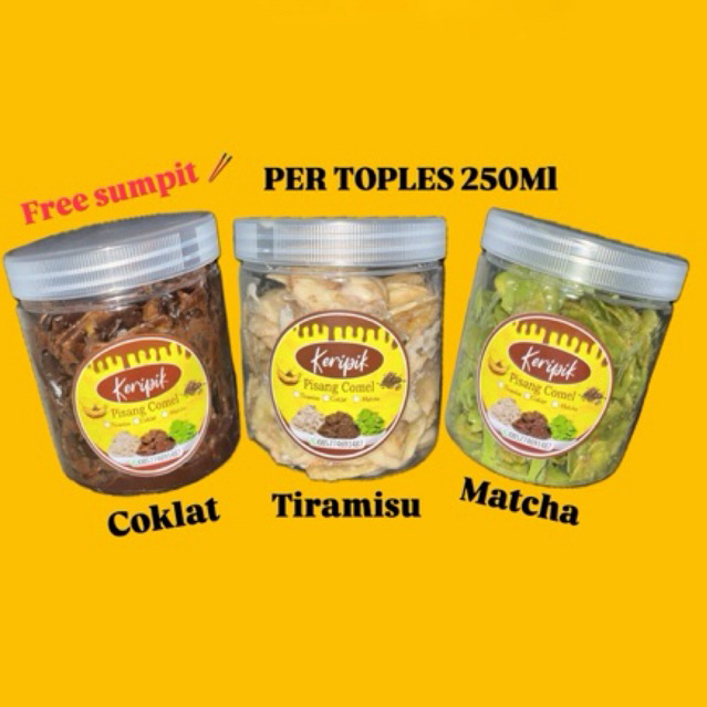

KERIPIK PISANG COMEL (COKLAT MELER)