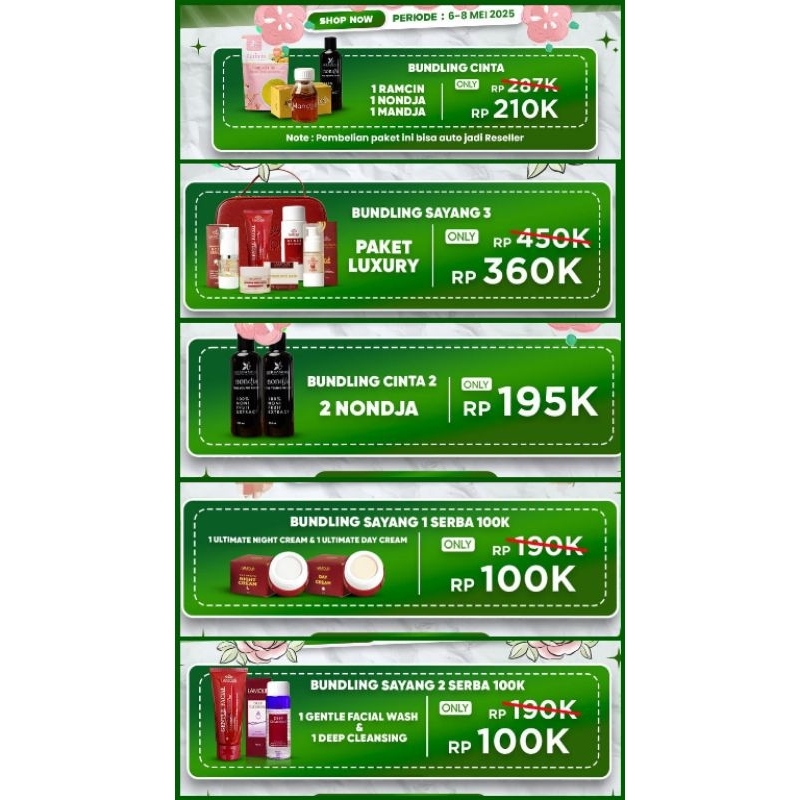 

PROMO 5.5 MEI HERBAMOUR DBH BUNDLING HERBALOV - MINUMAN KESEHATAN HERBAL RAMCIN MADU MANDJA PURE LEMON - PROMIL KESEHATAN - DIET BAHAGIA HERBALOV - -