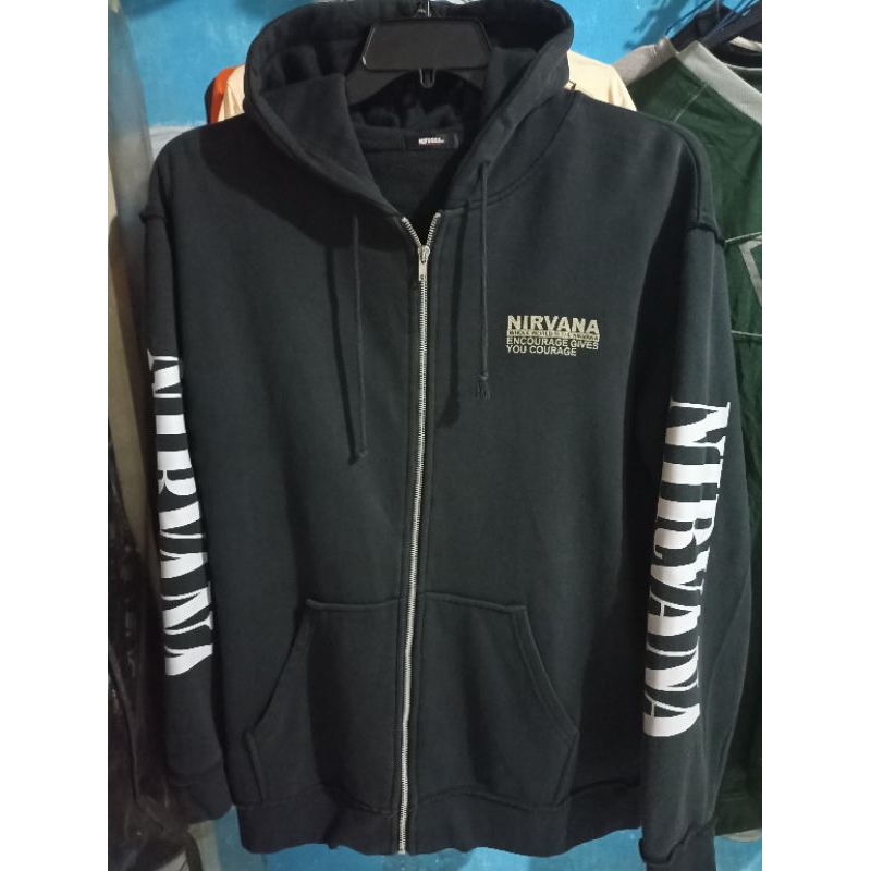 jaket hoodie nirvana