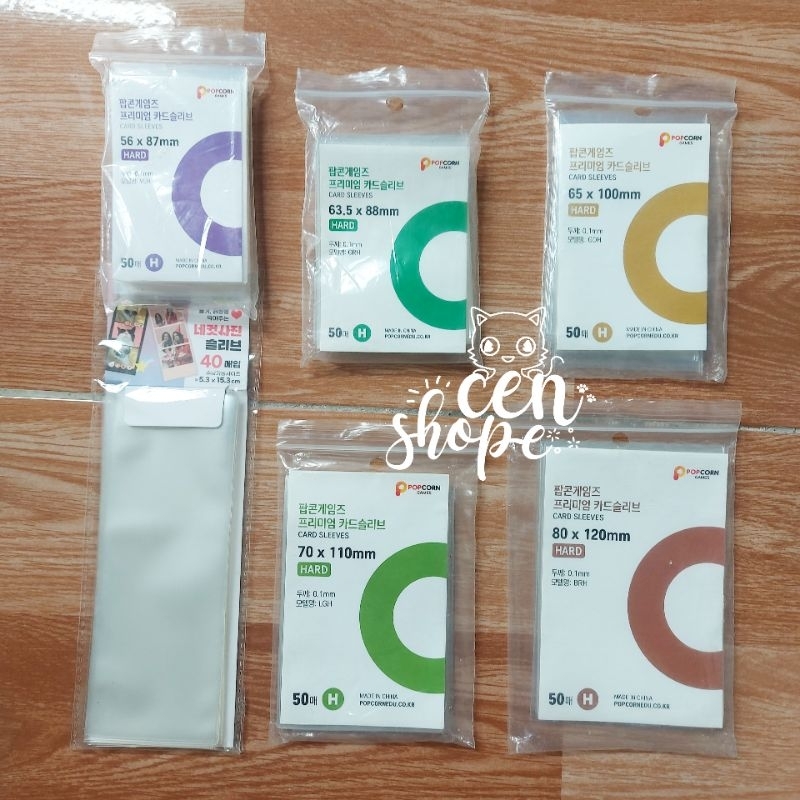 SATUAN INNER SLEEVE CARD PHOTOCARD PHOTOSTRIP POPCORN DAISO HARD INNERSLEEVE PC