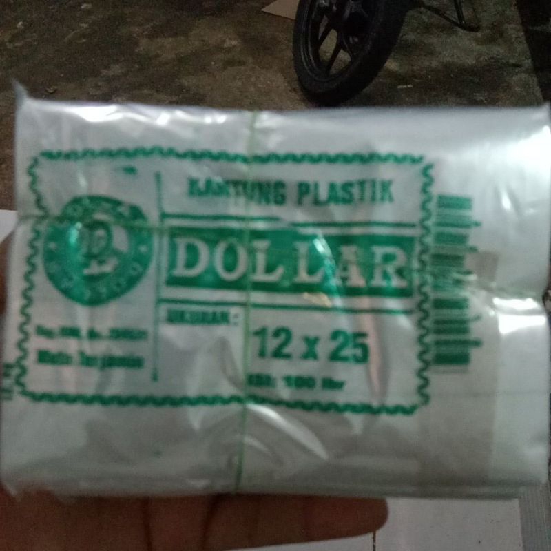 plastik dollar 12x25(5pack)