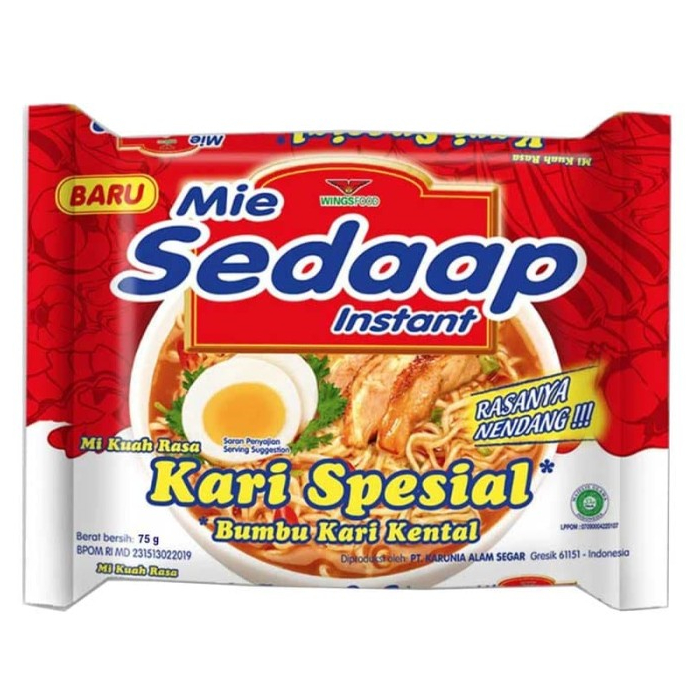 

SEDAAP MIE MIE INSTANT KARI SPESIAL PCK 75g