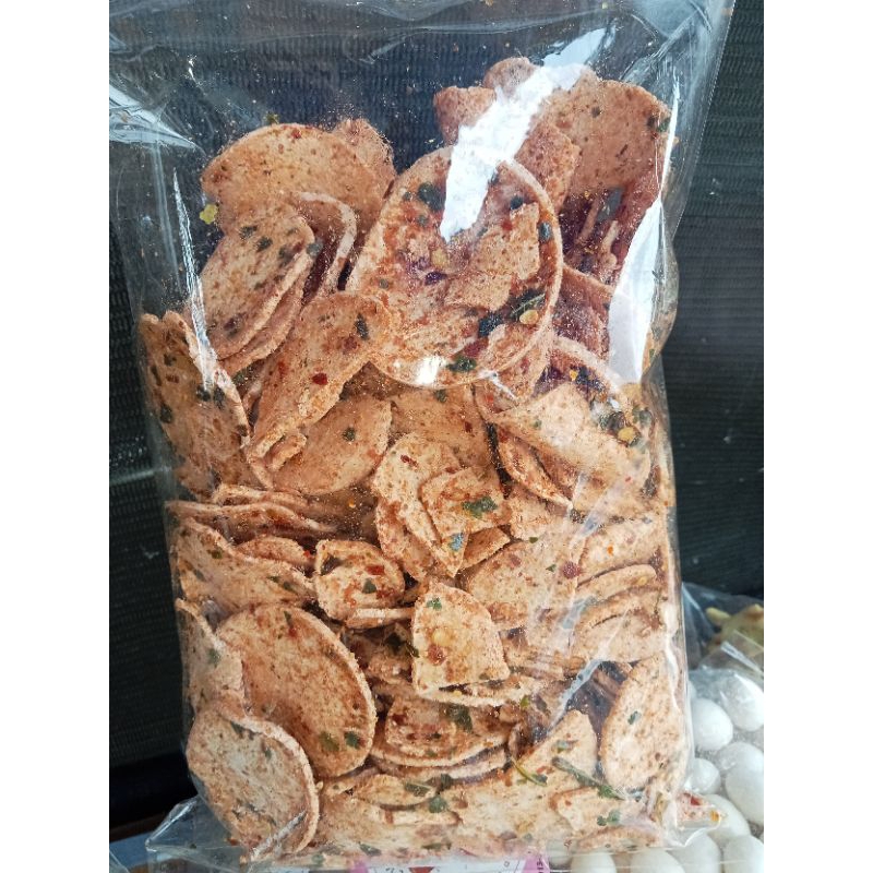 

Basreng Koin Pedas Cikruh Daun Jeruk Kemasan 200 gram