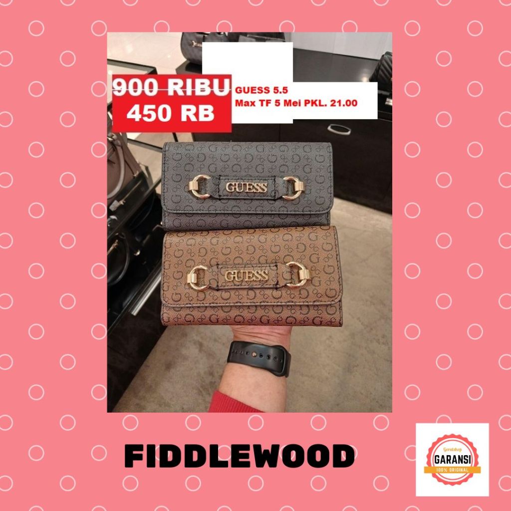 Dompet guess wanita seri FIDDLEWOOD 100% Original Store