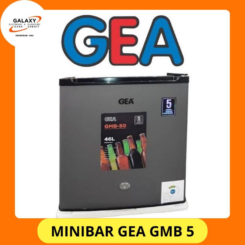GEA Minibar/ Kulkas Mini Gea GMB 50 Kulkas 1 pintu mini kulkas minuman 46Liter