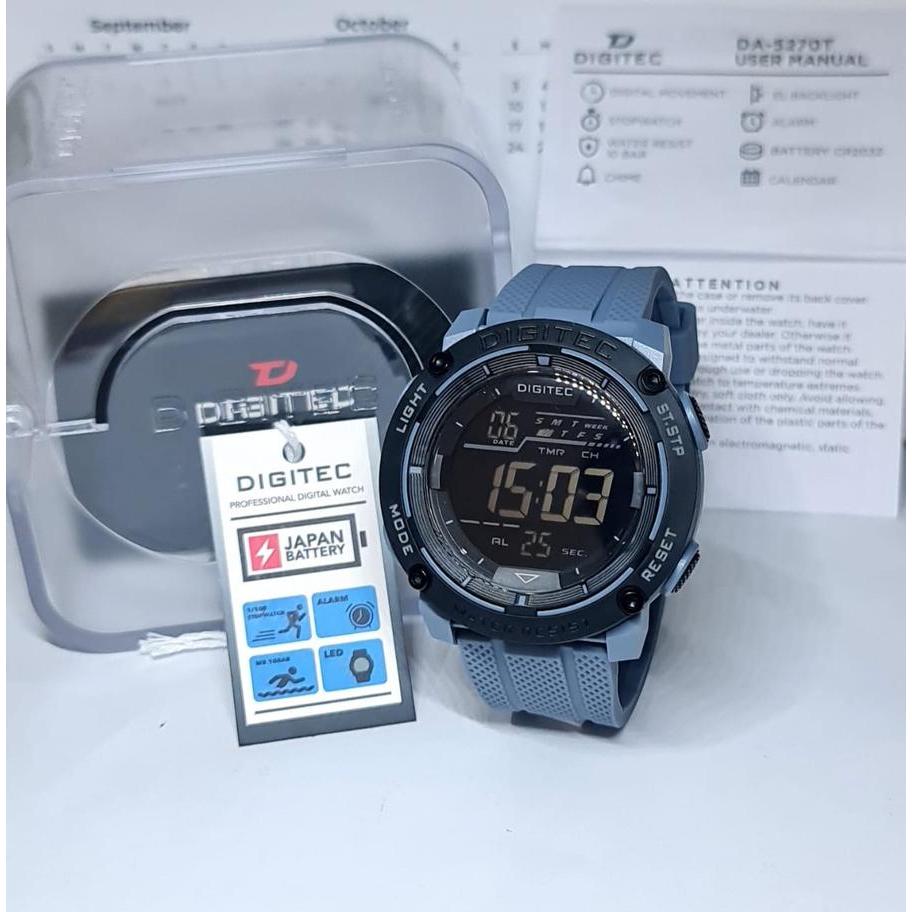 Jam Tangan Pria DIGITEC DG-5270T Digital DG 5270 Original Digitec