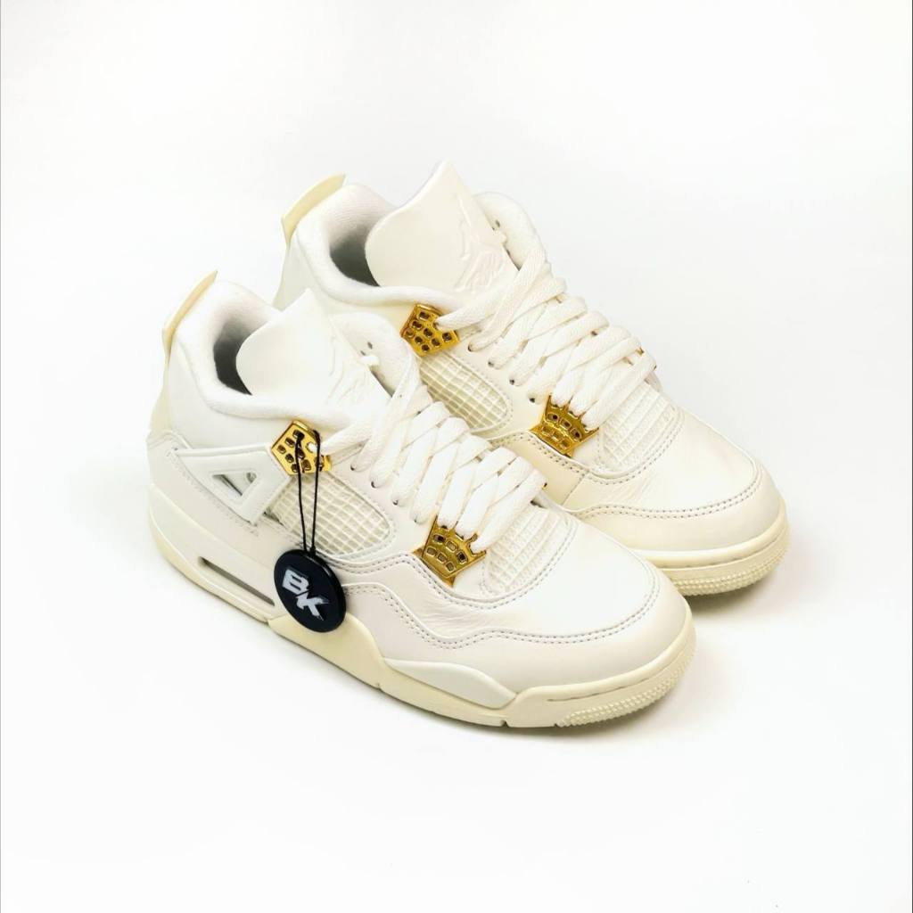 AIR JORDAN 4 WHITE AND GOLD