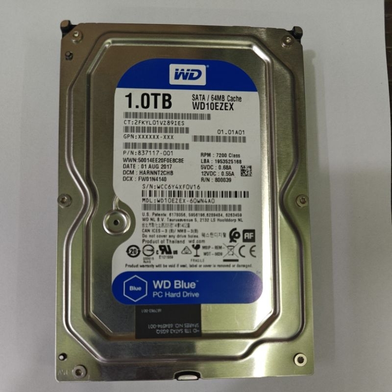 Hardisk 1TB Merk WD
