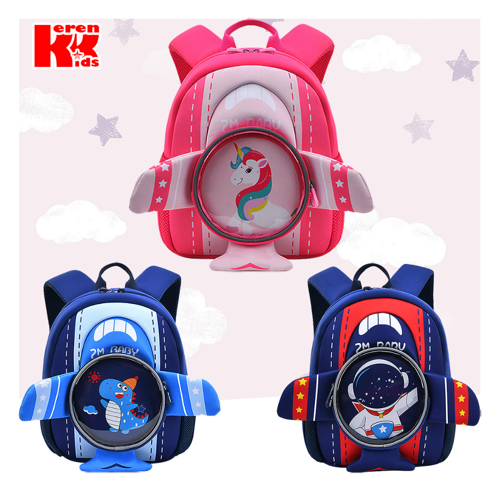 Kerenkids Tas Sekolah Anak Laki - laki Perempuan / Tas Anak Tk / Tas Anak Paud / Tas Anak / Tas Anak