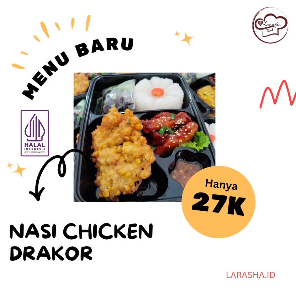 

Nasi Bento Chicken Drakor/Paket Nasi Bento Enak Dan Murah