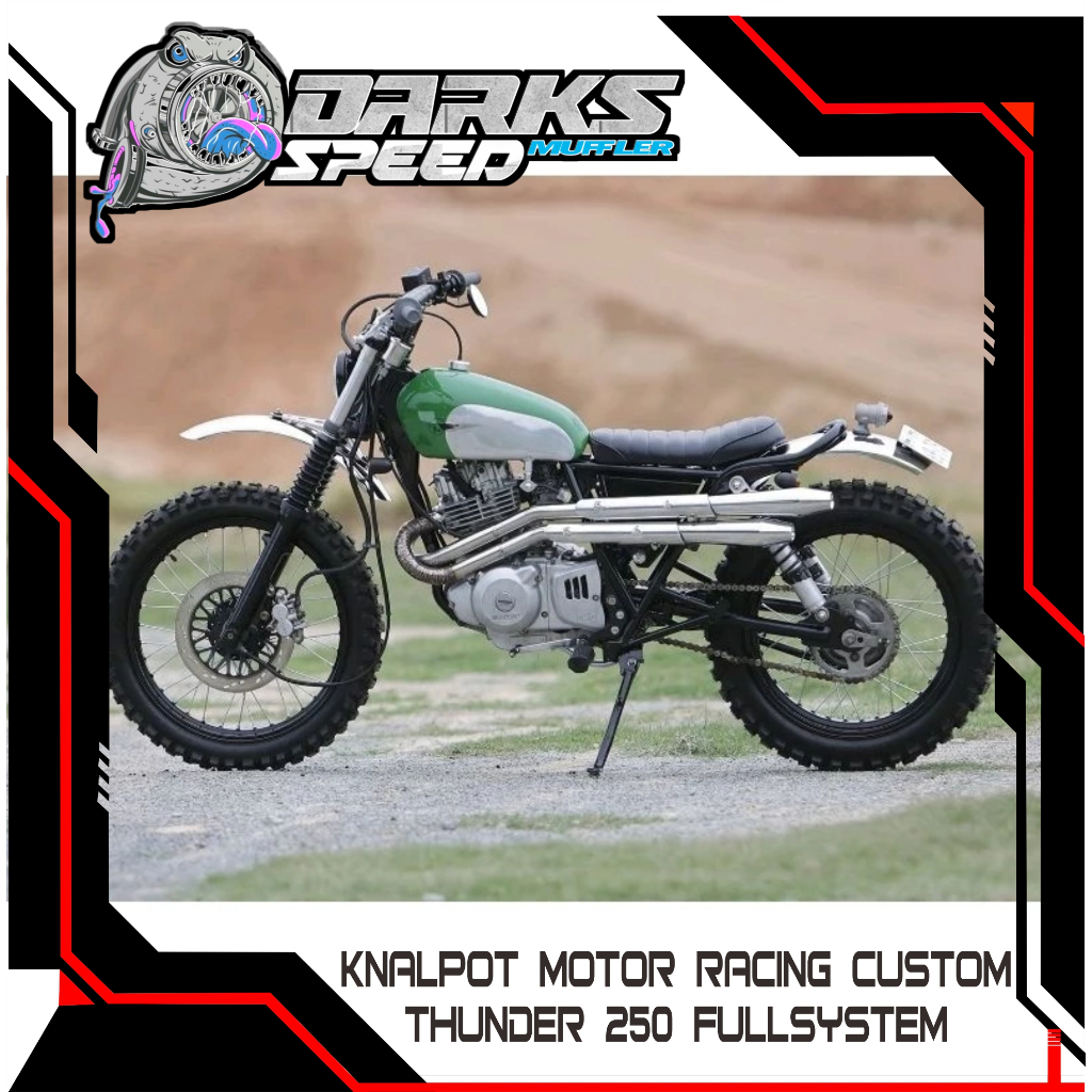 Knalpot Motor Racing Custom Thunder 250 Fullsystem PNP