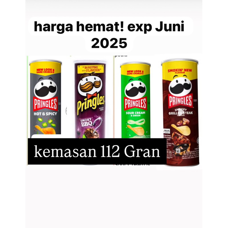 

pringles 112 dan 42 Gram exp Juni