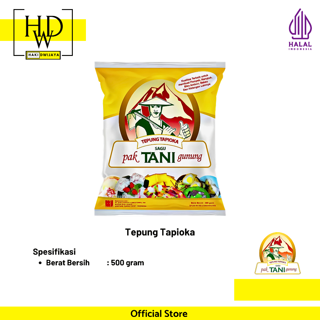 

[500gr] Pak Tani Gunung Tepung Tapioka / Sagu