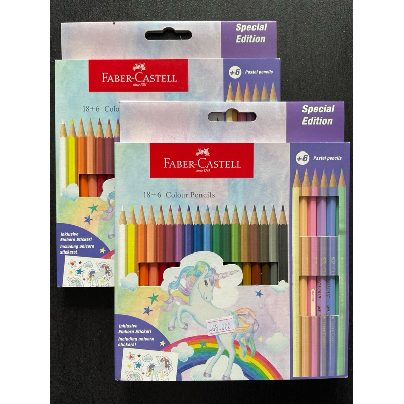 

ATK pensil warna Faber Castell Spesial Edition 18 + 6 Colour Pencils