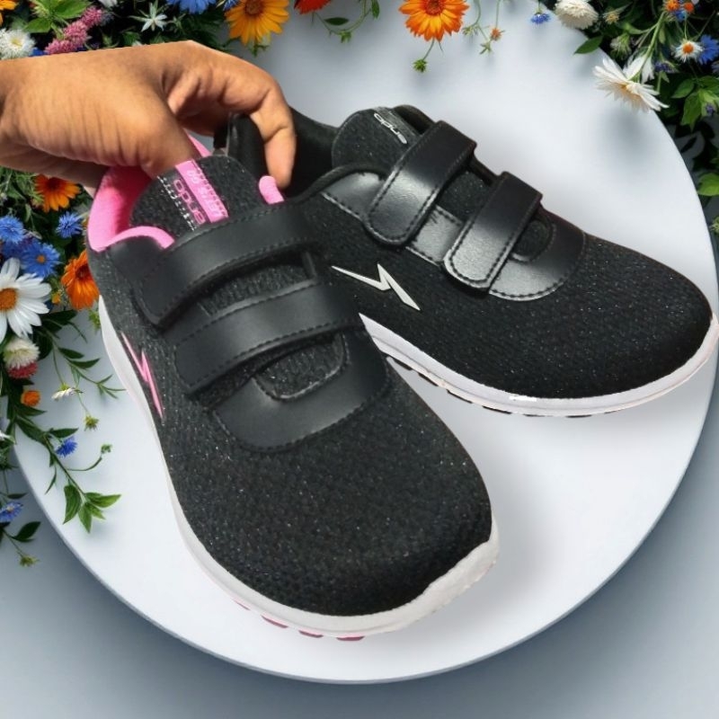 Sepatu Ando Velcro / Sepatu Anak Perempuan Dan Laki-Laki / Sepatu Sekolah Ando Tk-Sd / Ando Sepatu F