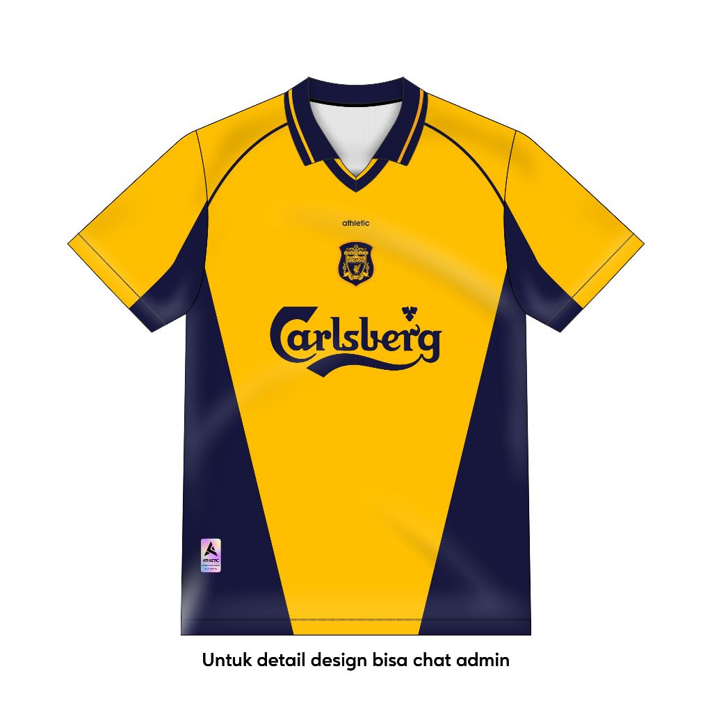 ATHLETIC SPORTWEAR - Jersey Vintage Bola Fantasy Liverpool Away 2000-01 Fullprinting Casual - Atasan