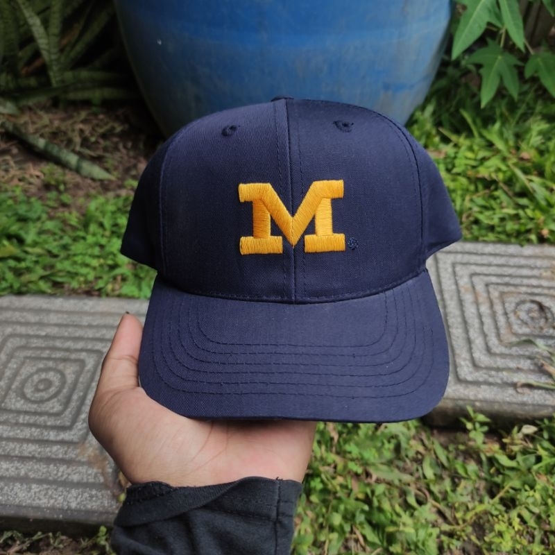 TOPI VINTAGE MICHIGAN PLAIN LOGO