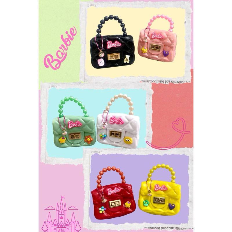 TAS JELLY MINI BARBIE NEW / tas Jelly anak / tas import murah