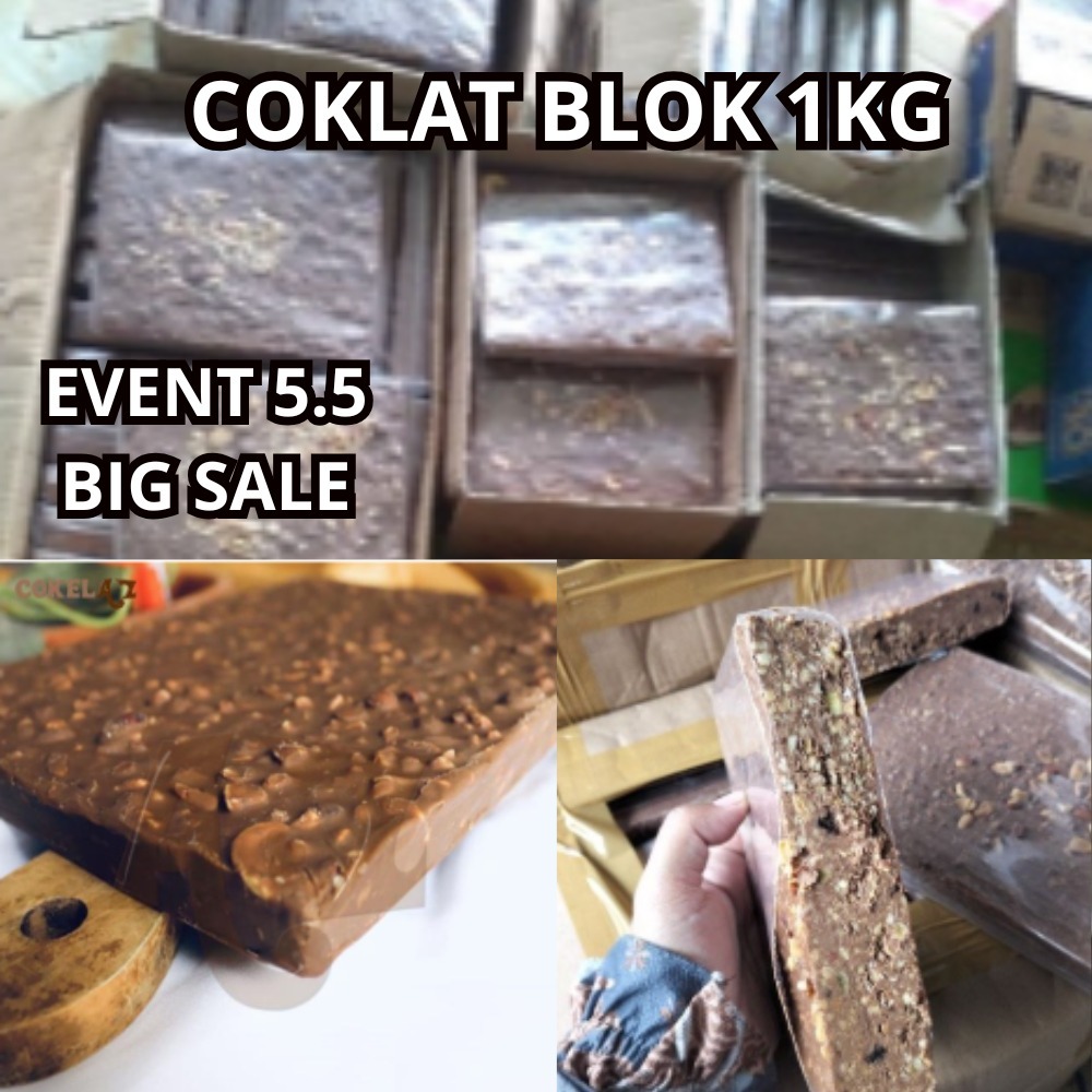 

coklat blok 1kg silverqueen mix take it coklat kiloan murah isi full kacang mede