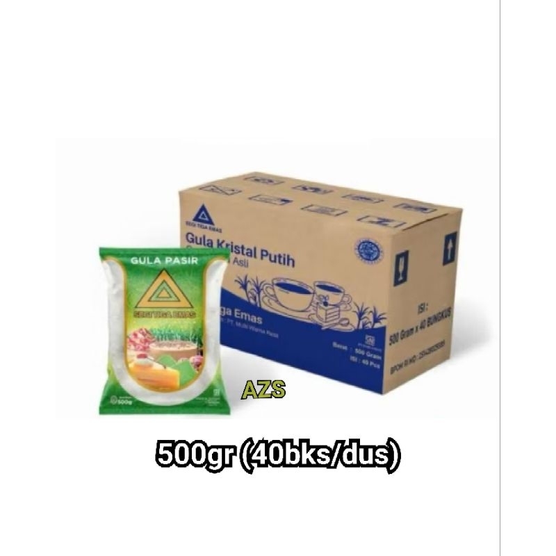 

Gula Pasir Segitiga Emas 40x500gr (Promo Hemat)