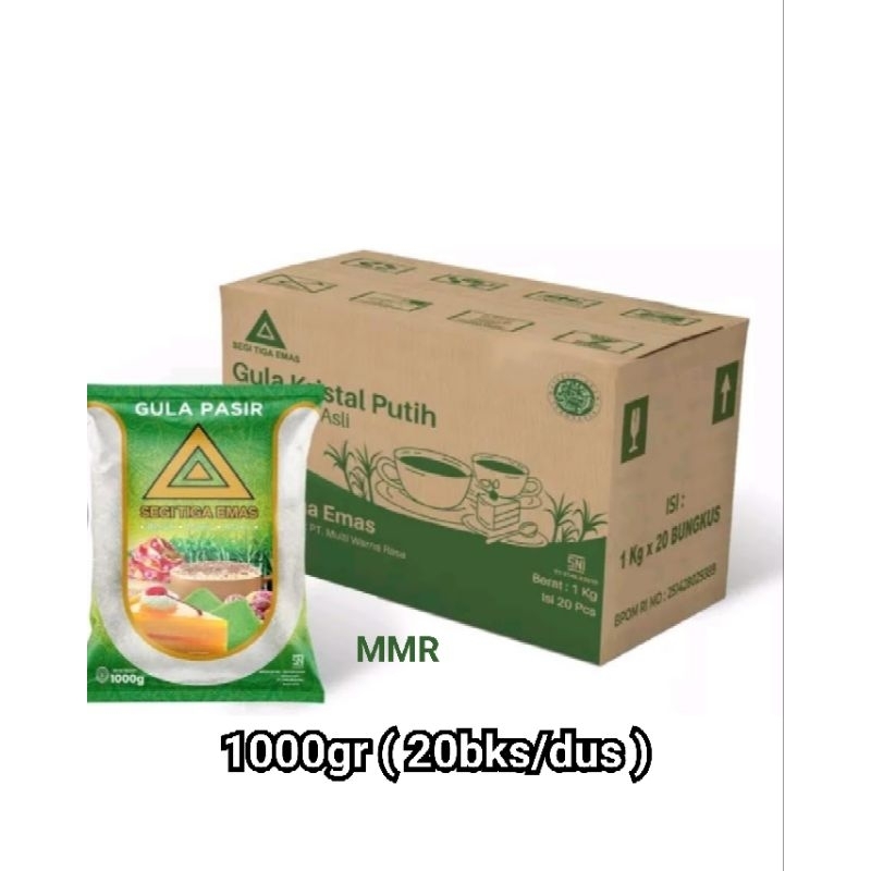 

GULA PASIR SEGITIGA EMAS 20x1000gr (PROMO HEMAT)