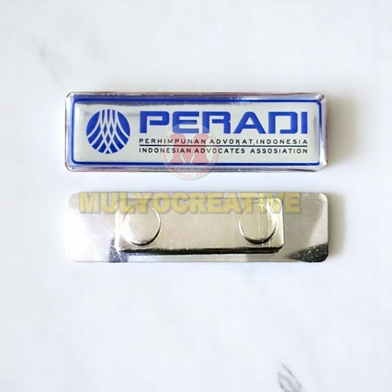 

Pin Peradi Silver Lapis Fiber Magnet Tebal